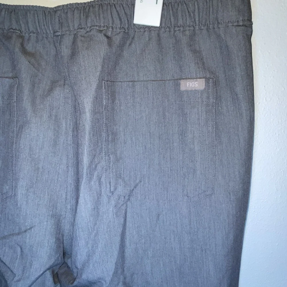 FIGS Scrub Pants XL Extra Large‎ Technical Collection Gray Draw String Inseam 30
